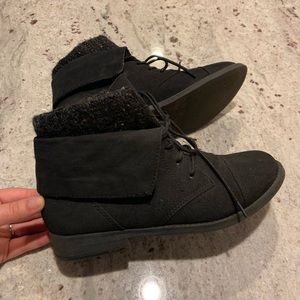 Black ankle boots